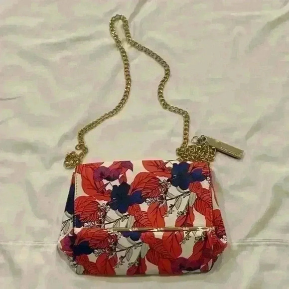 Kate Landry Handbags - Kate Landry Tropical Floral‎ Chain Crossbody Bag